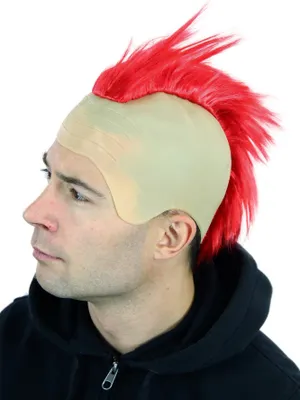 Produktbild von WIG ME UP Perücke Iro Rot Glatze 4201-PC13