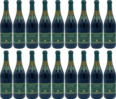 Produktbild von Lambrusco Gualtieri Rosso süß 18x 0,75l Dell Emilia | Roter Perlwein aus Italien | 7,5% Vol.