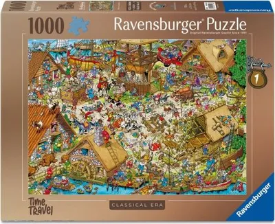 Zdjęcie produktu dla Ravensburger - Puzzle 1000 Podróże w czasie z serii Classical Era Rays
