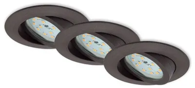 Produktbild von Briloner LED Einbauleuchten industrial3er-Set 3xLED-Modul (7232-031)