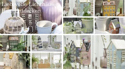 Produktbild von Teelichthaus im skandinavischen Stil. Modell Stillenat Gingerbread Schneekrystall, Keramik mit gebrannten Farben, braun rot, Größe 16 x 10 x 8 cm.