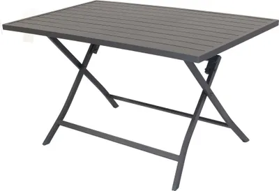 Immagine prodotto di Milani Home - Tavolo Da Giardino Pieghevole Salvaspazio In Alluminio 70x130 Colore Taupe - Taupe