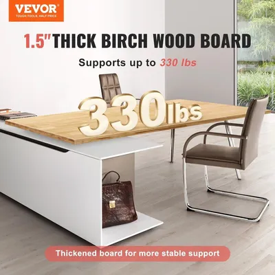 Produktbild von Tischplatte aus Massivholz 47,2" x 29,5" x 1,5" Rechteckig Ahornholz