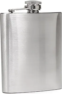 Produktbild von FLACHMANN 200ml aus Edelstahl mit Schraubverschluß Flachmänner Taschenflasche 61