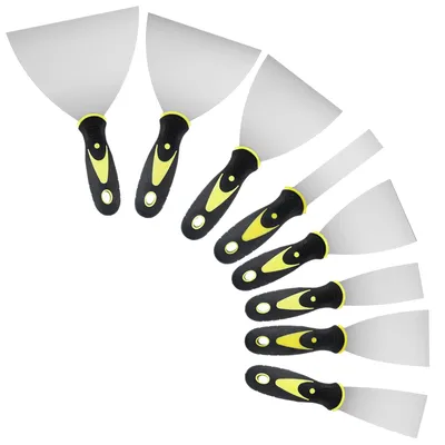 Spachtelmesser-Set, 8-teilig, Edelstahl, 1-6 Zoll