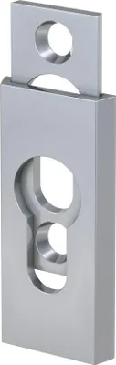 Produktbild von BASI - Schutz-Schieberosette - eckig - Alu F1 - 6 mm - 7536-0101
