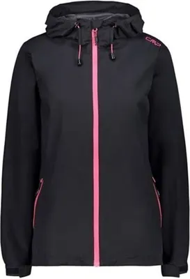 Produktbild von CMP Woman Rain Jacket Fix Hood Damen Regenjacke Wanderjacke 39X6636 : 48 Grösse - Bekleidung: 48