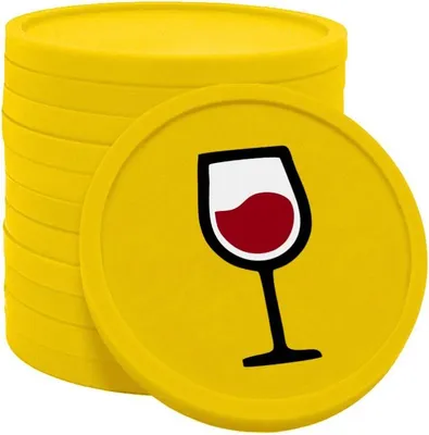 Immagine prodotto di Gettoni vino CombiCraft gialli - Ø29mm - 100 pezzi
