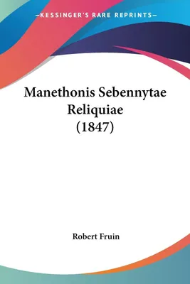 Produktbild von Manethonis Sebennytae Reliquiae (1847)