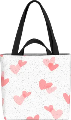 Produktbild von VOID Herzpaare Liebe Romantik Tasche 33x33x14cm,15l Einkaufs-Beutel Shopper Einkaufs-Tasche Bag
