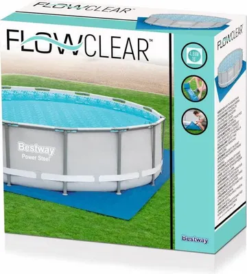 Produktbild von Bestway 58003 Bodenfolien 488 x 488 cm für FastSet Pools 457