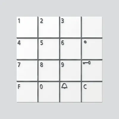 Produktbild von Siedle&Söhne Codeschloss-Modul COM 611-02 W 200036516-00