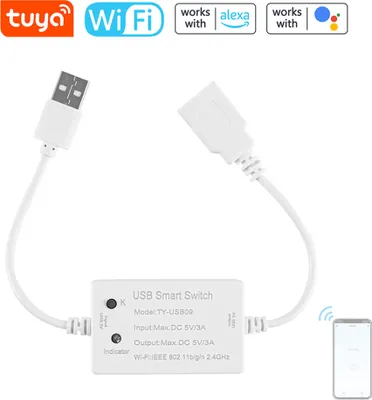Produktbild von Tuya WIFI Intelligent Circuit Breaker Modul Schalter RF433 Ein-Aus-Controller Remote-Mobiltelefon-APP-Steuerung Kompatibel mit Alexa und Google Home fuer Sprachsteuerung