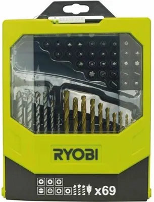 Immagine prodotto di Set di punte per trapano Ryobi 69 pezzi