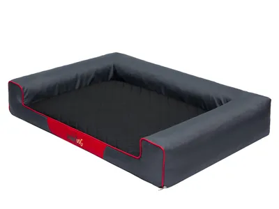 Zdjęcie produktu dla Legowisko dla psa Lezanka dla psa Poduszka dla psa Lózko Sofa Kosz dla psa Legowisko dla psa Sofa dla psa Materac dla psa: Grafitowy z czarnym materacem, L - 80 x 55 cm