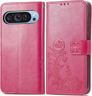 Produktbild von Mobigear Clover  Google Pixel 10 Hülle Klapphülle Geldbörse - Magenta