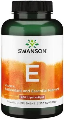Zdjęcie produktu dla Naturalna witamina E-400 IU 250 kapsułek miękkich Swanson Health Products