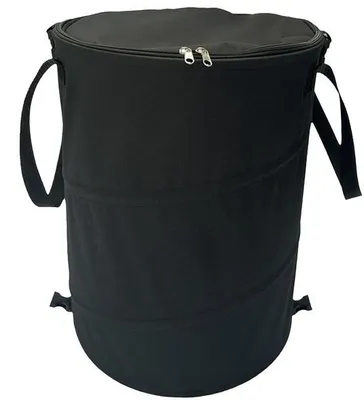 Imagen del producto de Contenedor de residuos de plástico - Cubo de residuos abatible de 37 litros - Para recoger residuos - Construcción robusta - Color