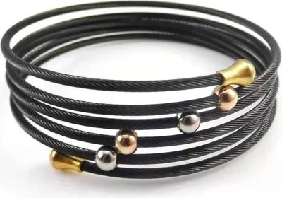 Zdjęcie produktu dla Bransoletka LU-15183 - Elegancka Czarna Biżuteria KP15183