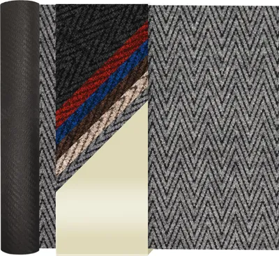 Produktbild von Primaflor Sauberlauf NOBILIS Grau 2,00m x 3,00m - Meterware - Schmutzfangmatte in 6 Farben - Fußmatte mit rutschfestem Gel-Rücken - Antirutsch Läufer