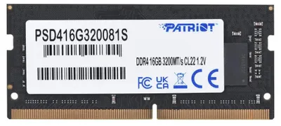 Zdjęcie produktu dla Patriot Memory Signature Line PSD416G320081S, 16 GB, 1 x 16 GB, DDR4, 3200 MHz, 260-pin SO-DIMM