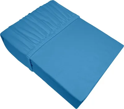 Produktbild von Spannbettlaken, dick, Jersey 100% Baumwolle 200x220 Hellblau