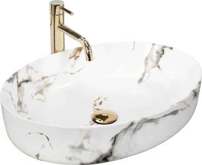 Immagine prodotto di Lavandino da bagno Lavabo ovale in marmo 54x42