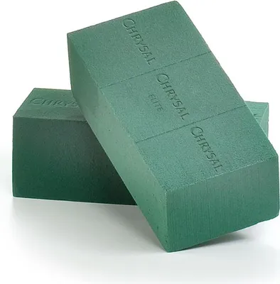 Produktbild von Chrysal Steckschaum Nass-Ziegel 23 x 11 x 8 cm 6 Stück