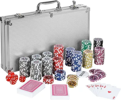 Produktbild von Pokerkoffer Pokerset Poker Set Laser Pokerchips 300 Chips Alu Koffer Jetons