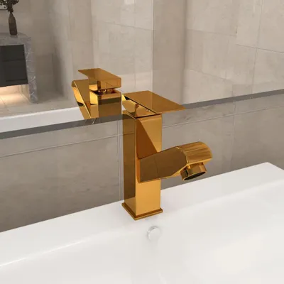 Zdjęcie produktu dla VIDAXL -WHOBASIN -Wasserhahn mit Adlerfunktion 157x172 mm Gold -Coloured