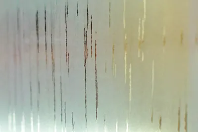Produktbild von Halb-Kassette Duschrollo milky drops 80x240 cm Sondermaß EXTRA SCHMAL Duschvorhang