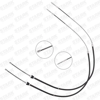 Produktbild von STARK Handbremsseil Seilzug Feststellbremse für VW Lupo (6X1, 6E1) Hinten Links Hinten Rechts SKCPB-1051150