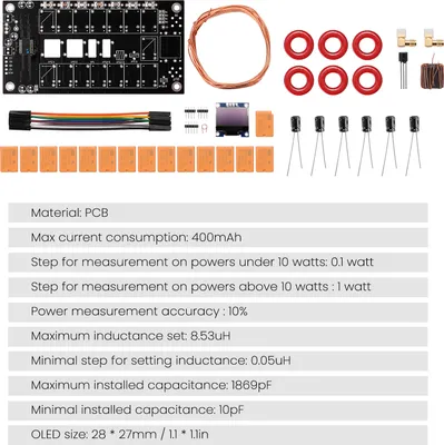 Zdjęcie produktu dla ATU-100 DIY Kits 1.8-50MHz Automatyczny Tuner Antenowy +OLED Firmware Zaprogramowany Wzmacniacz Odbiornik Akcesorium