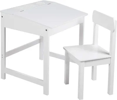 Produktbild von Kinderbüro mit Klappstuhl und sicherer Depositenfläche für das Kinderzimmerdekor.