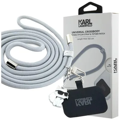 Produktbild von Karl Lagerfeld KLUCNMSCKIG Universal CBDY Cord pasek grau Schutzhülle