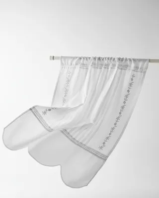 Zdjęcie produktu dla LOBERON Zasłona okienna Wistelle biała 45 x 70 cm Naturalna elegancja