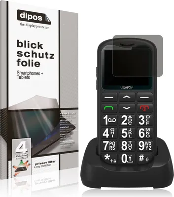 Produktbild von Blickschutzfolie für Uleway Seniorenhandy matt Schutzfolie Folie Display Schutz dipos