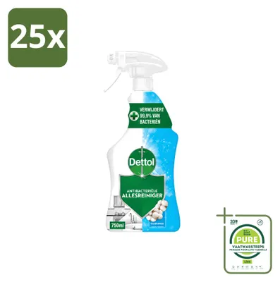 Produktbild von 25 x Dettol Allesreiniger Spray Katoenfris - Antibakteriell - 750 ml - Großpackung - 25 Stücke