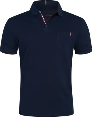 Produktbild von Rello & Reese Herren Poloshirt RRGALENA Herren Kurzarm Polo-Hemd T-Shirt in Piqué-Qualität