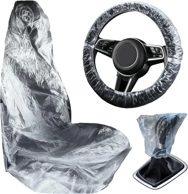 Produktbild von Autositzschonbezüge 30 Stück, transparent, Einweg Autositzschutz, für Autowäsche