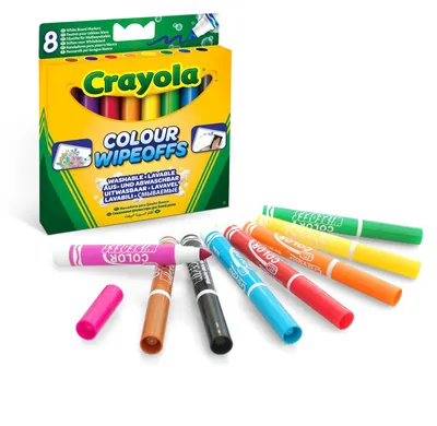 Immagine prodotto di Crayola 03-8223 marcatore Nero, Blu, Marrone, Verde, Arancione, Rosa, Rosso, Giallo 8 pz