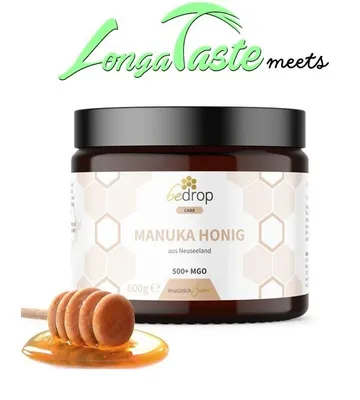 Produktbild von XXL bedrop Manuka Honig 600g mit MGO 500+ Vorratsglas