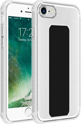 Obrázek produktu pro Cadorabo ochranné pouzdro pro Apple iPhone 7 / 7S / 8 / SE 2020 pouzdro v černé barvě TPU silikonový kryt s funkcí stojánku