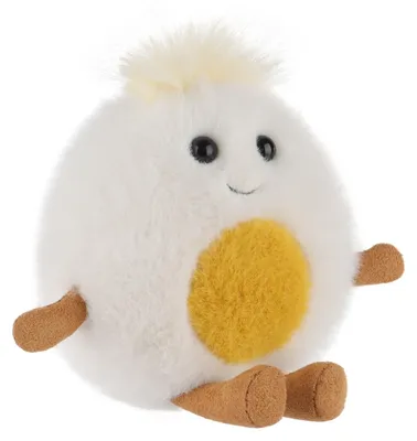 Productafbeelding van Schattige Gevuld Kookei Knuffel voor Kinderen, 12 cm