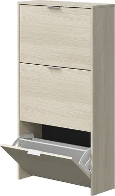 Image de Schuhkipper >Shoe Cabinets< in Eiche - 60x113x22 (BxHxT)