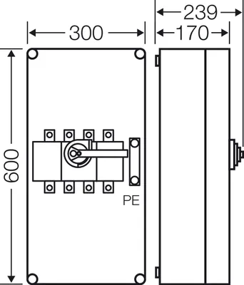Image de Hensel Mi boîtier de disjoncteur Mi 7454 20000590