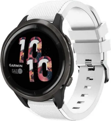 Produktbild von Strap-it Garmin Venu 2 Armband Silikon - 45mm - Weiß