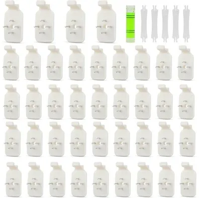 Imagen del producto de 40 soportes para cuadros sin marcas, para fotos, ganchos para pósteres, ganchos de pared para cuadros, colgadores para marcos de fotos, para fotos, pósteres, ganchos de pared, para cuadros, fotografías de boda
