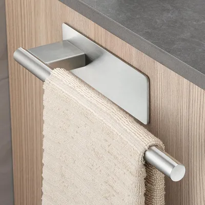 Produktbild von Handtuchhalter ohne Bohren Selbstklebend Edelstahl 304 Silber 27,9 cm