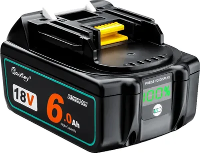 Obrázek produktu pro Akumulátor Li-Ion, kapacita 18 V 6000 mAh, digitální displej, 1 kus 6Ah baterie